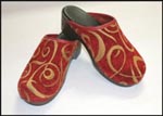 Red Tapestry Clogs